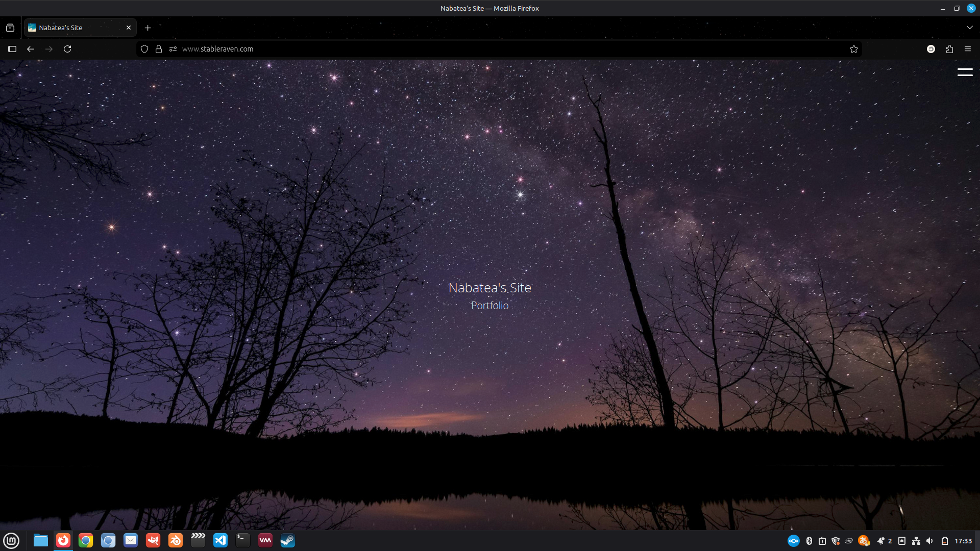 ポートフォリオのWebサイトのデザインの画像です